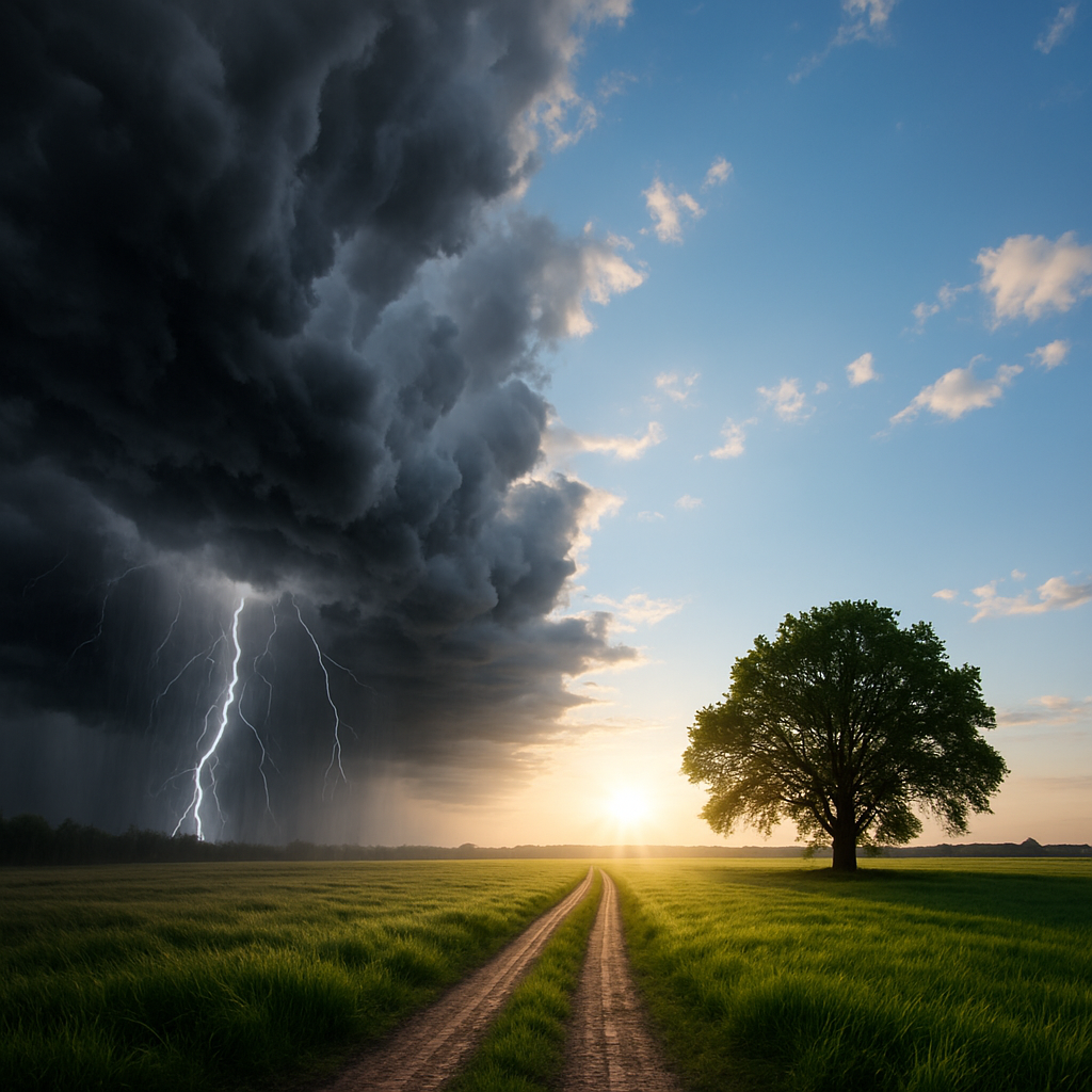 transformative depicts the change from chaotic to clear